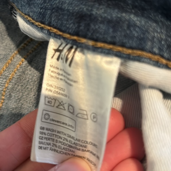 H&M denim men’s slim fit ripped jeans - Picture 5 of 6